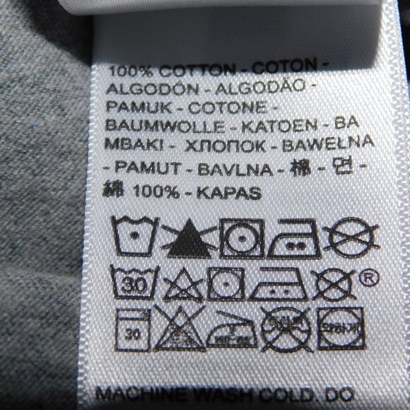 Levi's Original Gray Blue Cowboy Spellout Mens M Graphic T Shirt - Picture 6 of 9